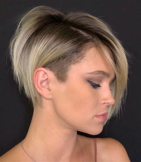 undercut frau bob